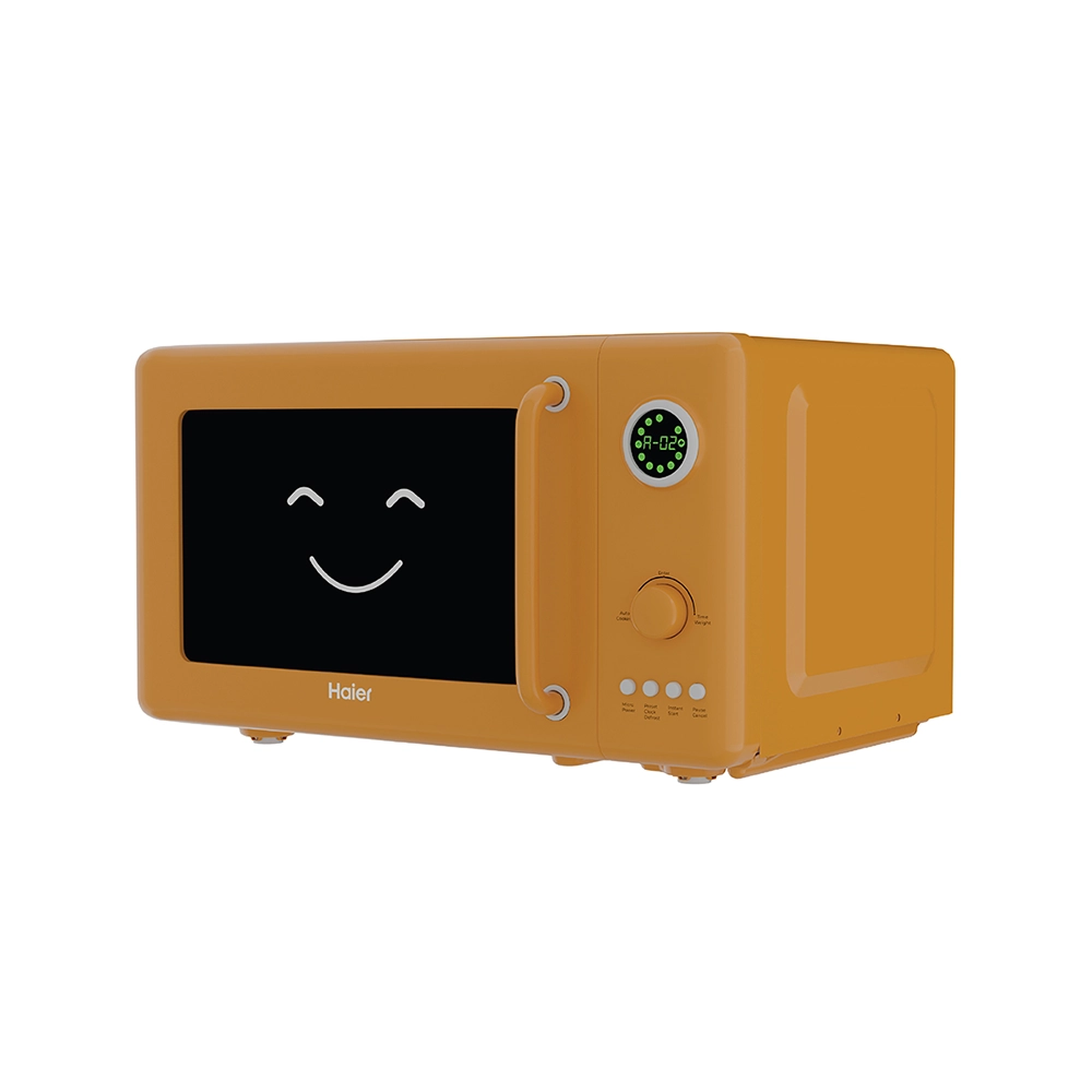 Haier Vogue 20L Peach Solo Microwave Oven with Auto Cook Menus I Digital Display